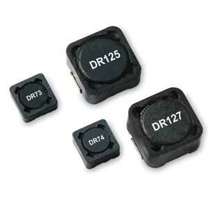 DR125系列0.47uH至12000uh高功率密度高效屏蔽鼓芯功率电感器