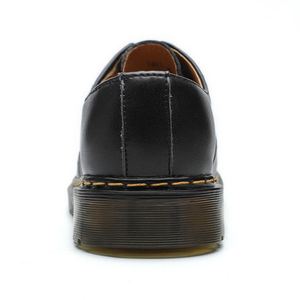 1461 รองเท้าผ้าใบตาข่ายทรงสปอร์ตแบบหุ้มข้อต่ำ หัวกลม มีเชือกผูก กันน้ำ ระบายอากาศได้ดี ทำจากหนังวัว กันลื่น สำหรับผู้ชายและผู้หญิง ฤดูใบไม้ร่วง สวมใส่สบายๆ ในวันพักผ่อน - Product Image 3