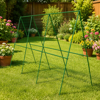 Tuteurs de jardin en métal pour plantes grimpantes : piquets de soutien pour tomates, aubergines, haricots et vignes – Taille personnalisable