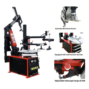 Machine de démontage de pneus de voiture entièrement automatique avec bras d'assistance inclinable arrière, compatible <span class=keywords><strong>Run</strong></span>-<span class=keywords><strong>Flat</strong></span> - Product Image 2