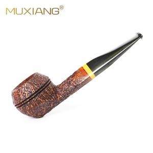 Briar Wood Smoking Pipes Bent Shape 3mm Mouthpiece Tobacco Pipe Wholesale For Live Streaming Rooms - Product Image 3
