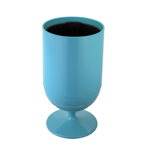 <span class=keywords><strong>Cubo</strong></span> de <span class=keywords><strong>basura</strong></span> de metal galvanizado de <span class=keywords><strong>20L</strong></span>, estructura de pie bien diseñada, tapa Push-Pull - Product Image 4