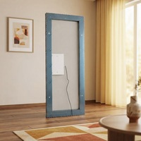 Cadre en cristal moderne personnalisé, commande tactile, verre trempé HD rectangulaire anti-chute, LED murale intelligente pour chambre à coucher, hôtel