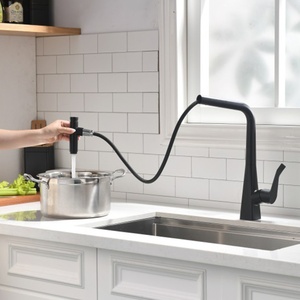 Grifo de Cocina Extraíble de Cobre con Núcleo Cerámico, Retráctil, Agua Fría y Caliente, Alto Flujo, Monomando BN-10, Diseño Moderno - Product Image 2