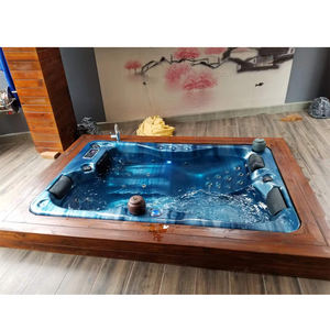 Modern yeni tasarım masaj spa açık 3 kişi için hotadult bağlantısız akrilik küvet yetişkin - Product Image 3