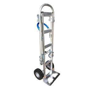 Factory Sale 2-in-1 Platform Hand Truck with Durable Pneumatic/PU Wheels 330lbs Load Capacity for Shopping & <b>Storage</b> - Product Image 1