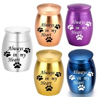 Urna y Ataúd para Mascotas de Lujo Ecológico en Forma de Lágrima de Aleación de Aluminio para Perros