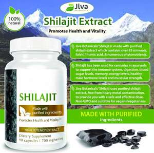 Suplemento sanitario Superfood comestible Purest Himalayan Shilajit Extracto orgánico Cápsula Gummies Ashwagandha Gummies - Product Image 2