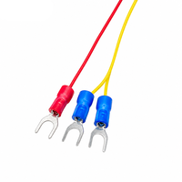 Sensor Suhu Pt100 Probe RTD Termometer Resistansi Platinum dengan Kabel Silikon Diameter 3mm Panjang 150mm 3 Kawat OEM