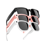 Lunettes Intelligentes avec Casque Audio Intégré, Caméra de Prise de Vue 12MP, Appel Audio Bluetooth, Reconnaissance Photo IA, Enregistrement Vocal, Traduction en Temps Réel