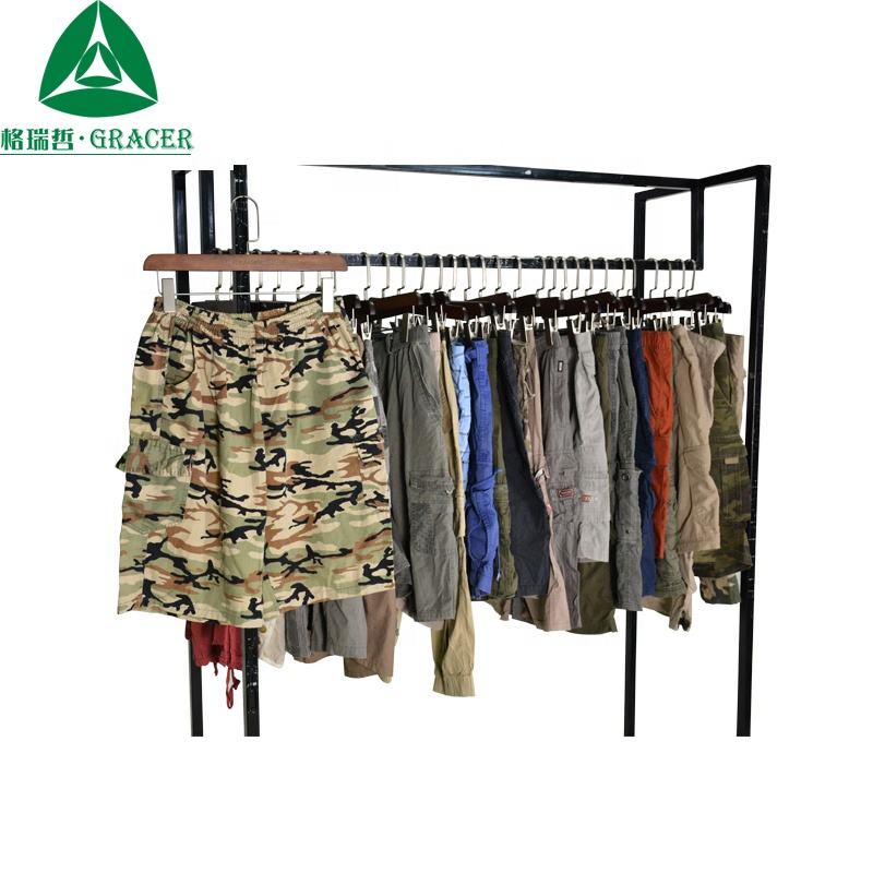 Used Clothing Bales Export Mixed Style Cargo 3/4 Pants Wholesale Used Clothing American Second Hand Clothes