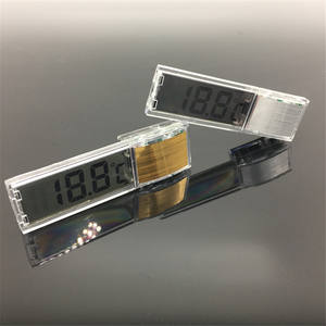 Termometro Igrometro Digitale 3D Trasparente in Plastica LCD Impermeabile per Acquario 70x20x16mm 1 Anno di Garanzia Oro/Argento OEM - Product Image 5