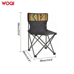 ชุดโต๊ะและเก้าอี้พับได้สำหรับกิจกรรมกลางแจ้ง Woqi ขนาด 45x45x37 ซม. เฟอร์นิเจอร์พกพาสำหรับตั้งแคมป์ เดินป่า และปิกนิก - Product Image 2