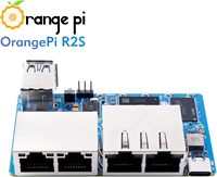 Orange Pi R2S Single Board 2GB RAM LPDDR4X 8GB EMMC Flash RISC V 8 Core 2Tops Al Papan Pengembangan Aritmatika AI