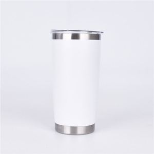 Gobelet rose 20 oz en acier inoxydable isolé, revêtement poudré mat, double paroi sous vide, sans BPA, incassable, réutilisable ASM25 - Product Image 3