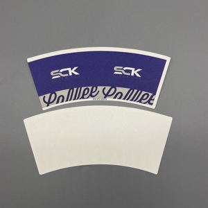 Ventilador de cartón de una cara con revestimiento de PE para vasos desechables, de gran volumen, 7oz, 210gsm - Product Image 5