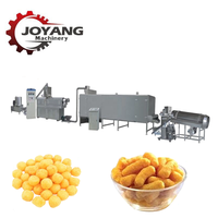 Ligne de production d'extrudeuses pour snacks soufflés au maïs 150-500 kg/h, machine de traitement des aliments soufflés à double vis en acier inoxydable