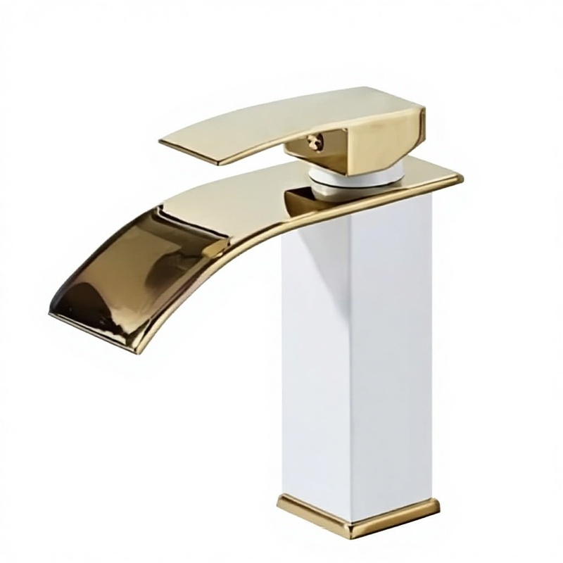 Waterfall Washbasin Wide Spout Faucet Ceramic