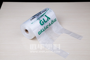 Bolsas de plástico en rollo de Tradeport PE HDPE biodegradables, económicas, de alta calidad, para camisetas, compras, con logotipo personalizado y asa tipo chaleco. - Product Image 6