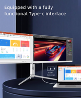 Nereus 43,8 inch Flat WFHD PC Computer Studio Type-C IPS HDR 600 Gaming 44 inch 3840x1080 120Hz 1ms responstijd PC-monitor