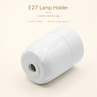 Portalámparas E27 Blanco, Plástico Resistente, Fácil Cableado, Cabezal de Lámpara Colgante para Iluminación Interior