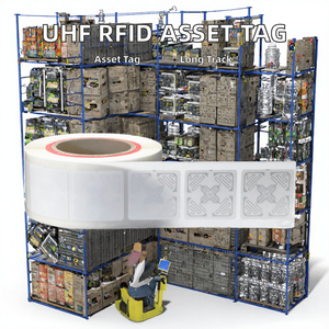 Seaory 5050 Autocollant RFID UHF personnalisé en PVC, étiquette passive longue portée conforme ISO/IEC 18000-6C pour le suivi des actifs, puce UHF (860-960 MHz) - Product Image 2