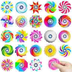Spinner Acrílico Creativo Personalizado y Colorido, Trompo Giratorio con Luces LED Vibrantes para Aliviar el Estrés y Divertirse - Product Image 2
