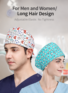 Gorros Quirúrgicos Unisex con Estampado Personalizado, Cómodos y Ajustables para Enfermeras, Dentistas y Personal de Salud - Product Image 3