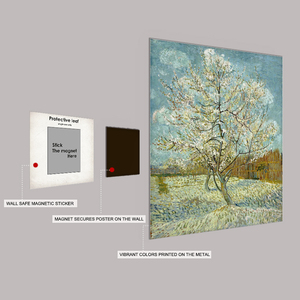 Poster Seni Logam Botani Berwarna-warni yang Dikustomisasi Secara Profesional, Dekorasi Dinding Rumah, Cetak Timah, Sistem Gantungan Magnet, Plakat Lukis - Product Image 1