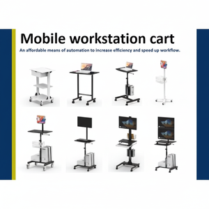 รถเข็นคอมพิวเตอร์ที่ทนทานสำหรับการประชุมเชิงปฏิบัติการและสายการผลิต - Product Image 1
