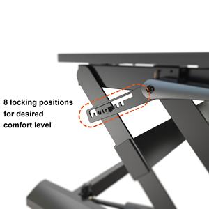 Supporti a V Pieghevoli per Scrivania da Computer in Metallo, Postazione di Lavoro <span class=keywords><strong>Sit</strong></span>-<span class=keywords><strong>Stand</strong></span> per Doppio <span class=keywords><strong>Monitor</strong></span> e Laptop VM-LD02 - Product Image 4
