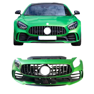 Kit de protection de pare-chocs avant Mercedes <span class=keywords><strong>GT</strong></span> X190 d'occasion, feux antibrouillard, matériau ABS noir, modèles AMG <span class=keywords><strong>GT</strong></span> C190, garantie de 6 mois, universel 100% - Product Image 1
