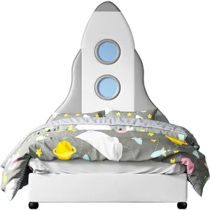 2023 नई शैली बच्चों को 'बेड कस्टम असबाबवाला अंतरिक्ष यात्री बच्चों के लिए बिस्तर बच्चों लड़का बेडरूम फर्नीचर