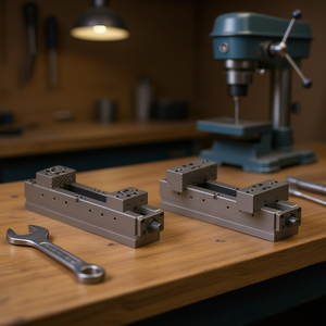 Ttake Modular Bench Vise With Smooth Rhomboidal Jaws Self Centering Design For Precision Workholding - Product Image 3