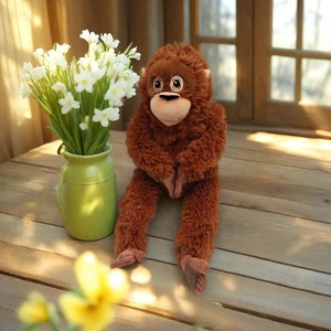 Оптовая продажа с фабрики: плюшевые игрушки-обезьяны красного цвета, мягкие игрушки-обезьяны 40 см и 66 см для детей - Product Image 3