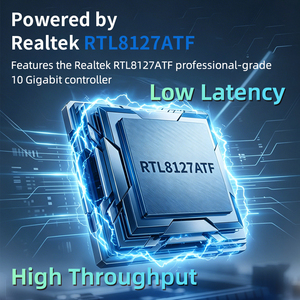 Realtek การ์ดเครือข่ายแบบมีสาย RTL8127 PCIe 4.0 X1สำหรับ10GbE SFP + ไฟเบอร์การ์ดเครือข่ายแบบใช้สายภายในมีกำลังไฟต่ำมาก1.79วัตต์สำหรับ Rtl8127ตั้งโต๊ะ - Product Image 4