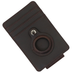 Genuine Leather Card Holder 4 Inch <b>RFID</b> <b>Blocking</b> Multi Functional <b>Wallet</b> For Credit Cards And Driver License Storage - Product Image 5