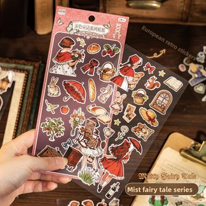 2 Hojas/paquete de Pegatinas con Diseño de Cuento de Hadas en Estilo Vintage, Materiales para Manualidades, Decoración de Tarjetas y Cuadernos, <span class=keywords><strong>Arte</strong></span> de <span class=keywords><strong>Collage</strong></span> - Product Image 2