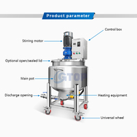 Vente de mélangeur de moutarde en acier inoxydable à coût élevé mélange mélange ketchup machine à mélanger machine à sauce chili mélangeur de pâte de tomate