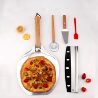 Nouvelle pelle à pizza en aluminium détachable pour service et transfert, outils de cuisson et de retournement de gâteaux pour restaurants