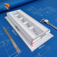 Diffuseur de ventilation moderne décoratif réglable en acier galvanisé pour hall intérieur (pièce HVAC)