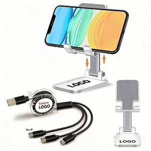 Wholesale Business Logo Design <b>Desk</b> <b>Foldable</b> Phone Holder for Mobile Phones and Tablets - Product Image 1