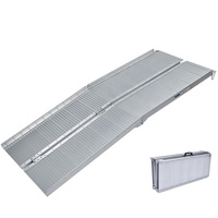 Prix usine rampes légères en aluminium argenté pour escaliers rampe pliable rampes de moto
