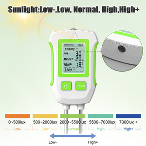 Testeur de sol 5 en 1 à double sonde pour le pH, la température, l'humidité, l'intensité lumineuse et la fertilité dans les vergers et les pots de fleurs - Product Image 5