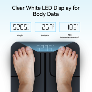 Bilancia Digitale Intelligente per il Grasso Corporeo con Display LED Personalizzabile e Connessione App OEM & ODM - Product Image 4