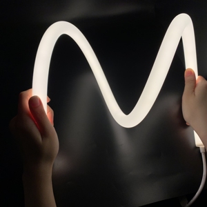 Luz de Neón LED Redonda de 360 Grados, DC24V, Tira de Luz de Neón Flexible, Se Puede Doblar en Cualquier Dirección - Product Image 1