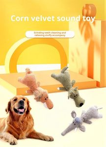 Jouets à mâcher pour chiens, mignons, durables et indestructibles, en peluche interactive de luxe, avec couineur, 39x15cm, modèles Loups, Lions, Éléphants - Vente en gros usine - Product Image 5