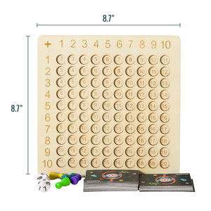 Cervello educativo intelligente Montessori mente logica tavola di propagazione in legno matematica giocattoli Montessori gioco per bambini - Product Image 3