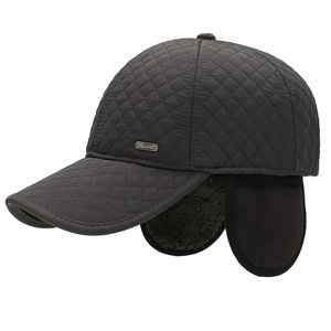 Men's Winter <b>Baseball</b> <b>Cap</b> Fleece Lined Warm Thickened Duckbill Hat With Ear Protection For Outdoor Use - Product Image 3