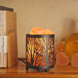 Custom Carved Metal Iron Basket Himalayan Salt Lamp Pink Rock Chunks <b>Dimmer</b> Switch for Home Decoration Love Style Night Light - Product Image 4